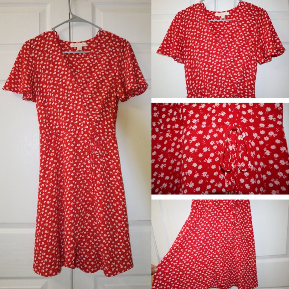 Red Floral Summer Dress